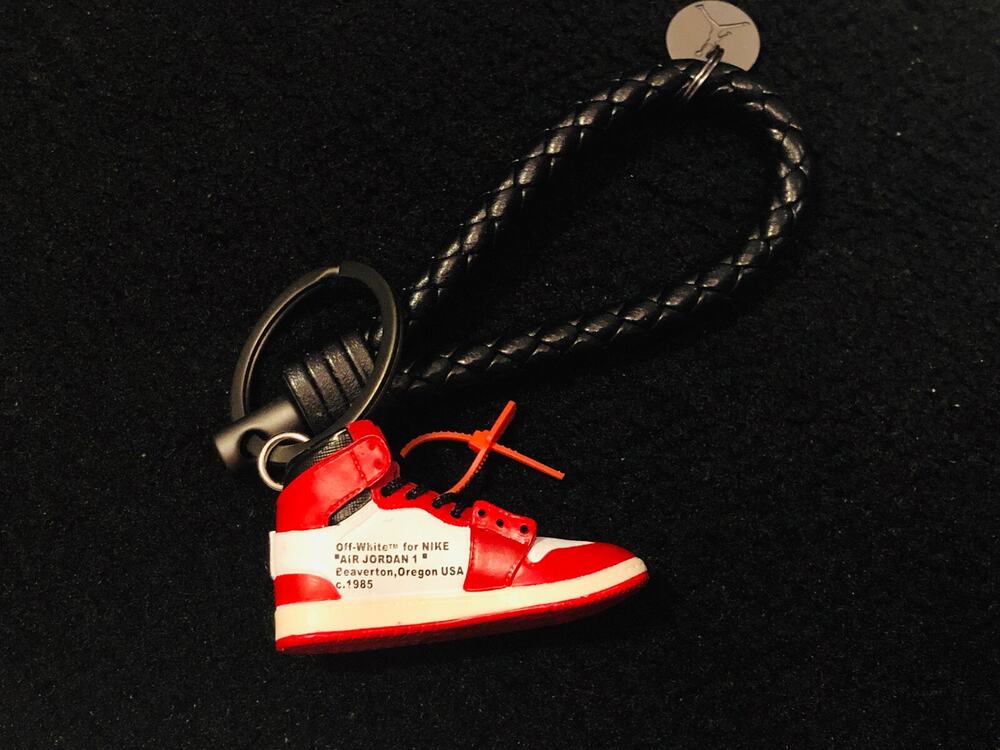Nike Off-white Chicago Air Jordan 1 Sneakers Mini Model Rings Keychain